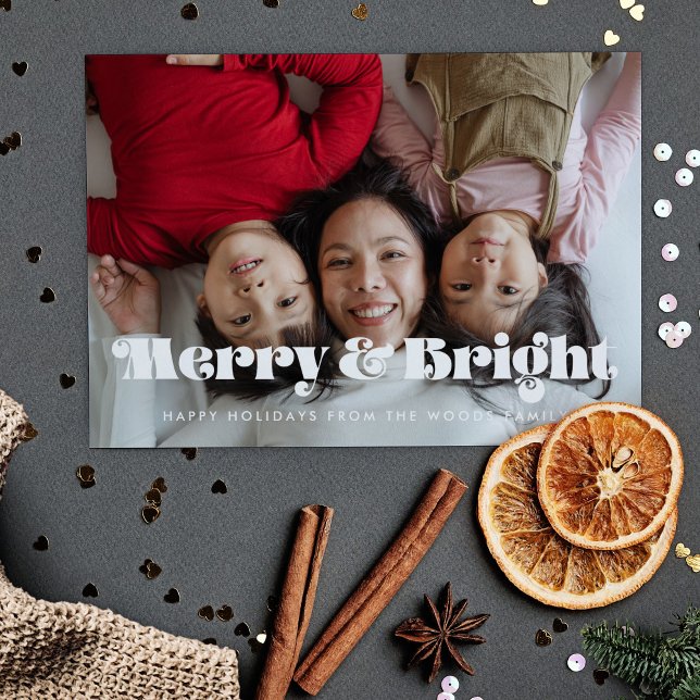 Vintag Retro Frohe und helle Weihnachten Foto (Von Creator hochgeladen)