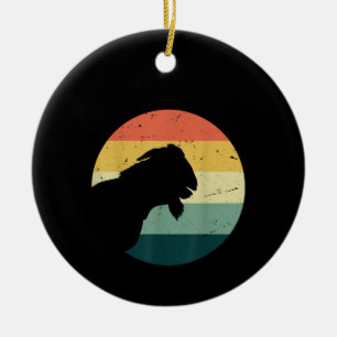 Vintag Retro Funny Animal Lover Goat Bauer Geschen Keramik Ornament