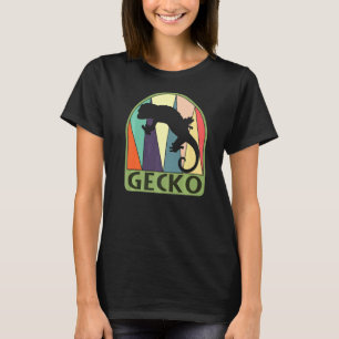 Vintag Retro Gecko Lizard Sleeker Mama Vater Kinde T-Shirt