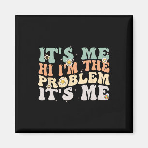 Vintag Retro Groovy Sich Hi ich bin das Problem se Magnet