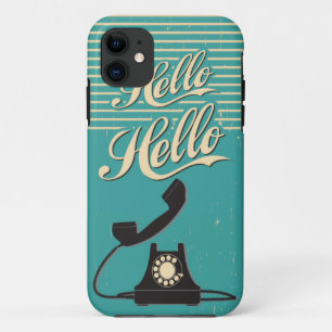 Vintag Retro Hello iPhone 5 5S Case