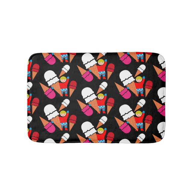Vintag Retro Ice Badematte (Vorderseite)