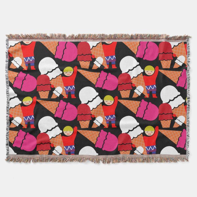 Vintag Retro Ice Decke (Vorderseite)