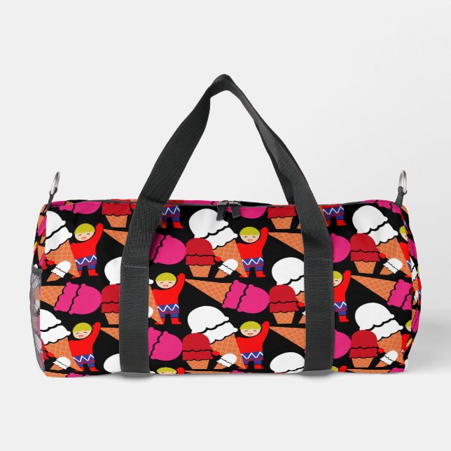 Vintag Retro Ice Duffle Bag (Rückseite)