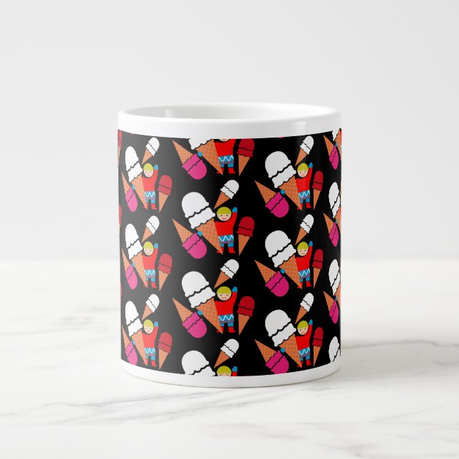 Vintag Retro Ice Jumbo-Tasse (Vorderseite)