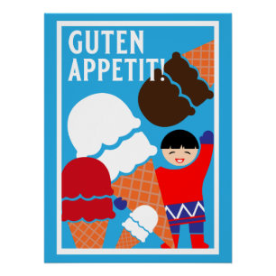Vintag Retro Ice Poster
