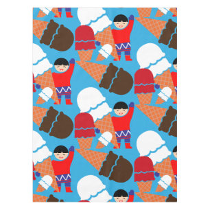 Vintag Retro Ice Tischdecke