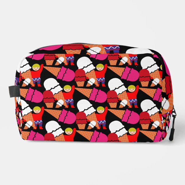 Vintag Retro Ice Waschbeutel (Vorderseite)