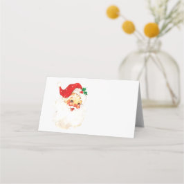 Vintag Retro Jolly Old Santa Claus Weihnachten Platzkarte