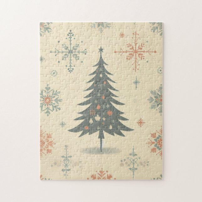 Vintag/Retro Moderne Weihnachten/Winter (Vertikal)