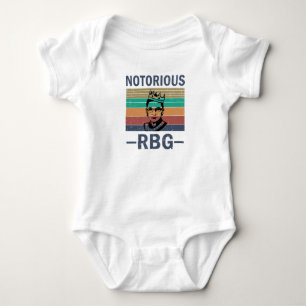 Vintag Retro Notoring RBG Ruth Bader Ginsburg Baby Strampler