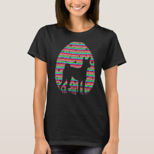 Vintag Retro Ostereier Basenji Dog Ostersonntag T-Shirt