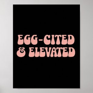 Vintag Retro Osterjoke Egg zitiert und erhöht Poster