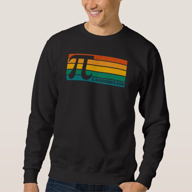 Vintag Retro Pi Sweatshirt (Vorderseite)
