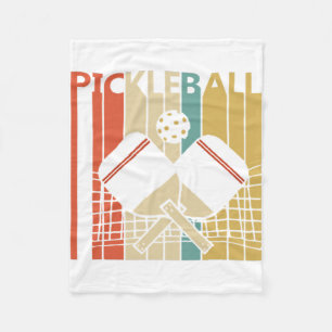 Vintag Retro Pickleball Fleecedecke