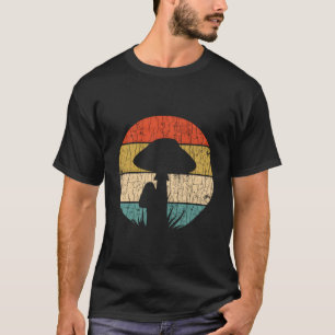 Vintag Retro Pilz Hunter Funny Morels Jagen T-Shirt