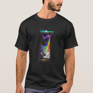 Vintag Retro Prism Wolf T-Shirt