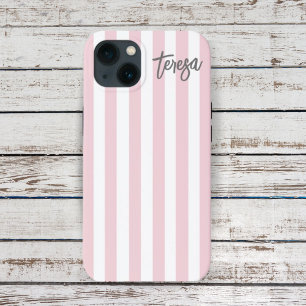 Vintag Retro Soft Pink und Weiß Strick Custom C Case-Mate iPhone Hülle