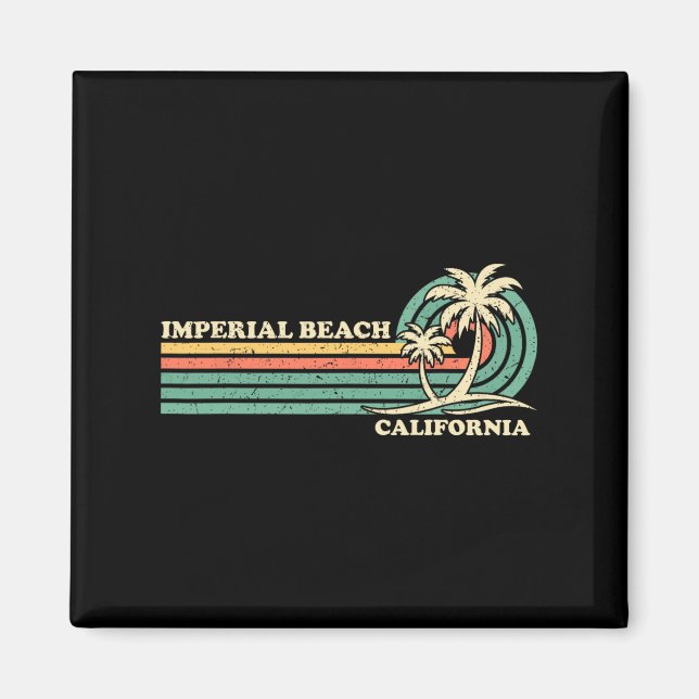 Vintag Retro Sommerferien Magnet (Vorne)