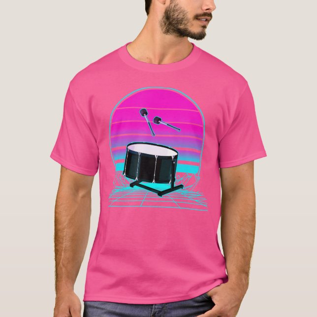 Vintag Retro-Sonnenuntergang T-Shirt (Vorderseite)