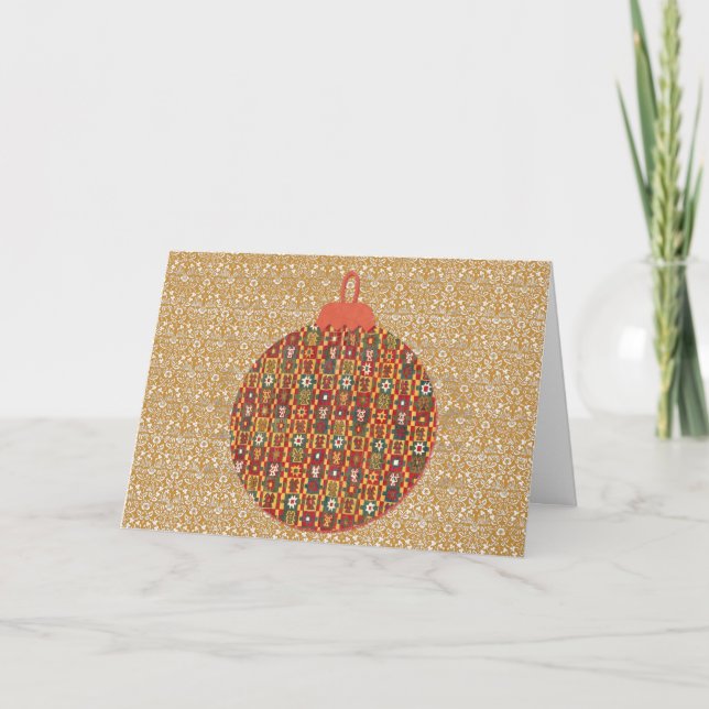 Vintag Retro Style Spaß Weihnachtsfeiertag Karte (Vorderseite)