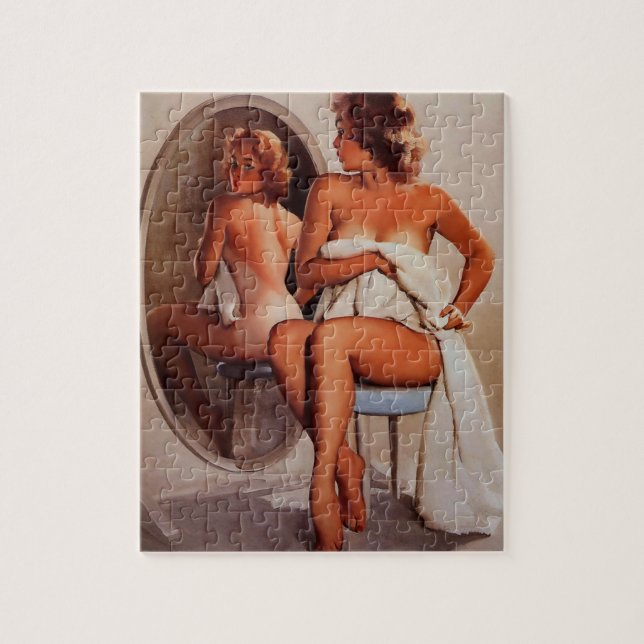 Vintag Retro Sun Tan Pinup (Vertikal)