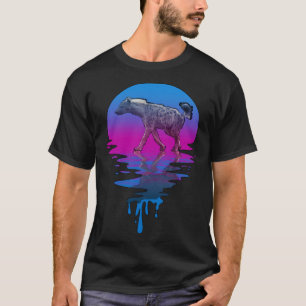 Vintag Retro Sunset Hyena T-Shirt