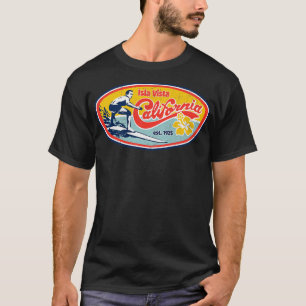Vintag Retro Surf Style Isla Vista Uni Appare T-Shirt