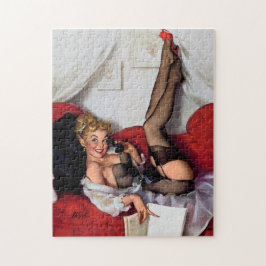 Vintag Retro Telefone Pinup Girl