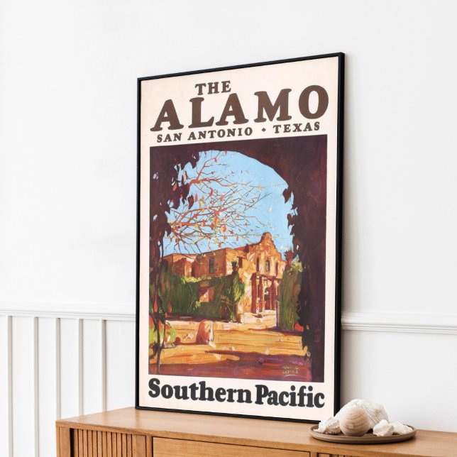 Vintag Retro The Alamo San Antonio Texas Poster (Von Creator hochgeladen)