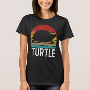Vintag Retro Turtle Sunset 70er 80er 90s Turtle Pa T-Shirt