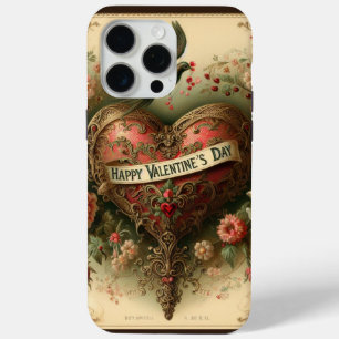 Vintag/Retro/Viktorianisch Valentin Tagesherz Case-Mate iPhone Hülle