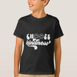 Vintag Retro Wählen Sie Kindness Smile Face Inspir T-Shirt