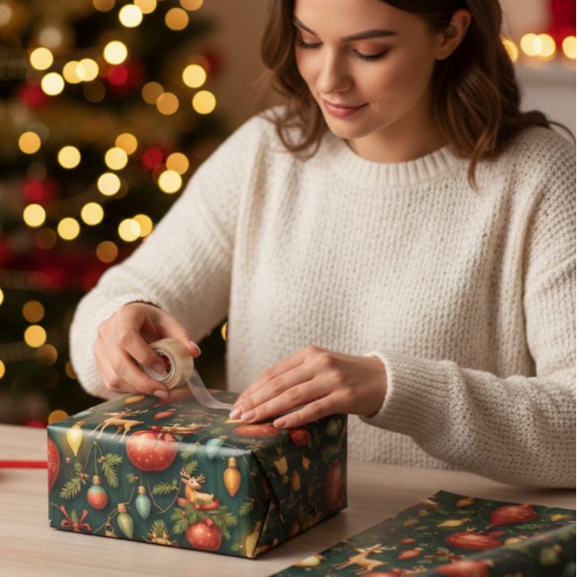 Vintag & Retro Weihnachten Geschenkpapier Set (Von Creator hochgeladen)