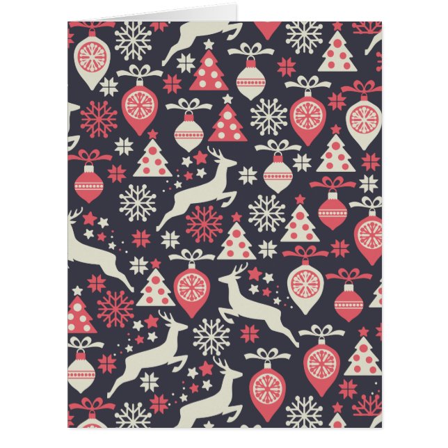 Vintag Retro Weihnachtsfeiertag (Vorderseite)