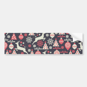 Vintag Retro Weihnachtsfeiertag Autoaufkleber