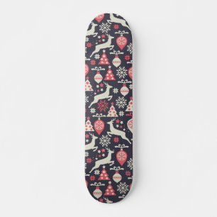 Vintag Retro Weihnachtsfeiertag Skateboard