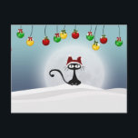 Vintag Retro Weihnachtskatze Postkarte<br><div class="desc">Vintag Retro Weihnachts-Katzenpostkarte. Mit dieser Postkarte senden Sie an dieser Weihnachtszeit Ihre herzlichen Wünsche an Freunde und Familie.</div>