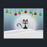Vintag Retro Weihnachtskatze Postkarte<br><div class="desc">Vintag Retro Weihnachts-Katzenpostkarte. Mit dieser Postkarte senden Sie an dieser Weihnachtszeit Ihre herzlichen Wünsche an Freunde und Familie.</div>