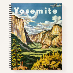 Vintag Retro Yosemite Nationalparkreise Notizbuch