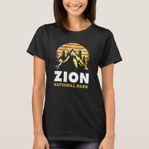 Vintag Retro Zion Nationalpark Utah T-Shirt