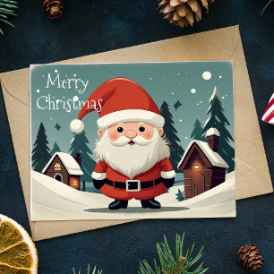 Vintag Retro Zwarf Weihnachten geklappt Weihnachte