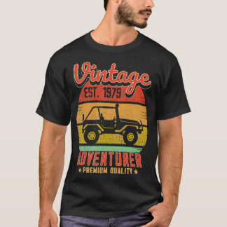 Vintag RetroAdventurer Est 1979 Geburtstagsgeschen T-Shirt