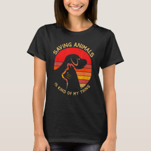 Vintag Rettend Tiere ist irgendwie mein Ding, Nied T-Shirt