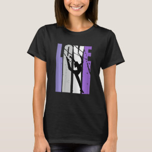 Vintag Rhythmische Gymnastik Live Liebe Teammate F T-Shirt