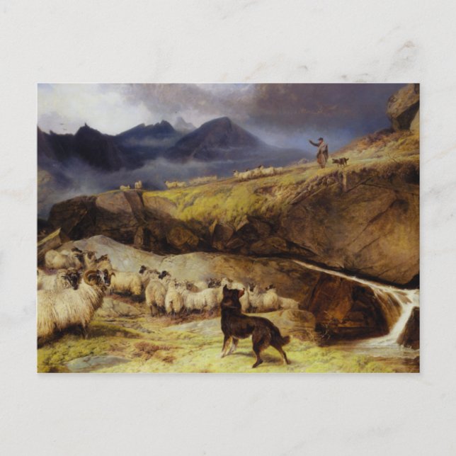 Vintag Richard Ansdell Isle of Sky Postkarte (Vorderseite)