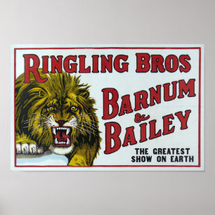 Vintag Ringling Bros. Poster