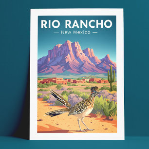 Vintag Rio Rancho New Mexico Postkarte