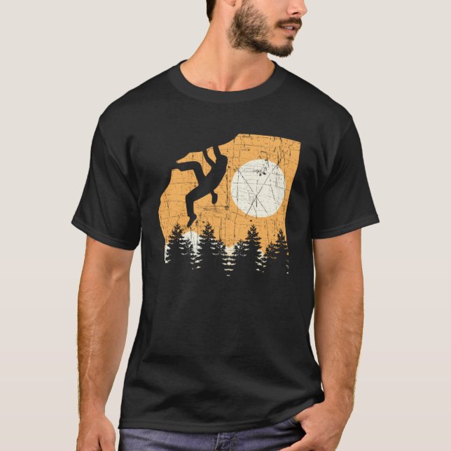Vintag Rock Klettersteig Adrenalin Junkie T-Shirt (Vorderseite)