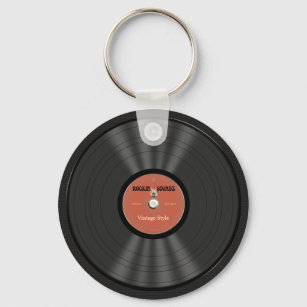 Vintag Rock Vinyl Record Schlüsselanhänger